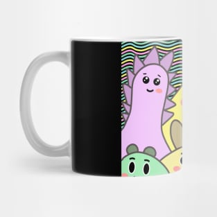 Cute Colorful Monsters Mug